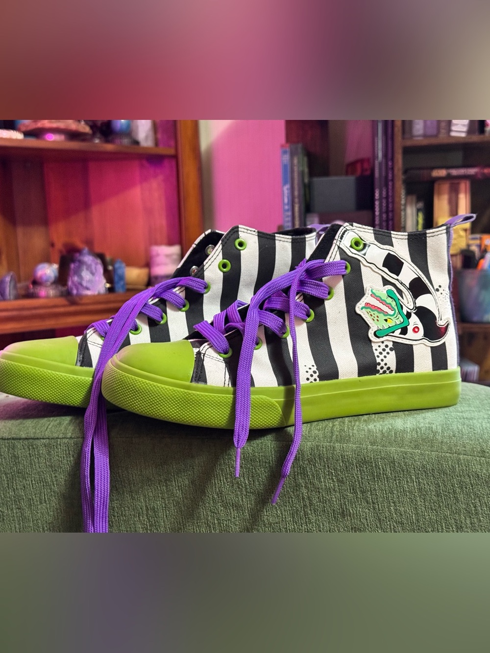 Beetlejuice Converse High Tops